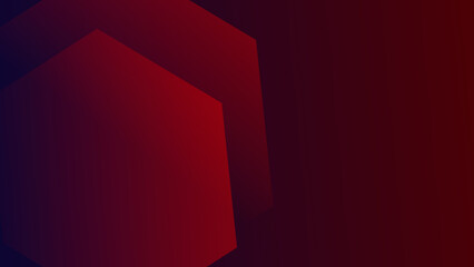 Abstract Red and Blue Hexagon Geometric Background for Modern Design Projects