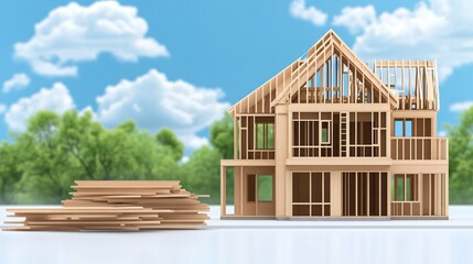 A collaborative design sheet with floor plan diagram construction blueprint symbols and quick build sketch of roof framing and truss layout