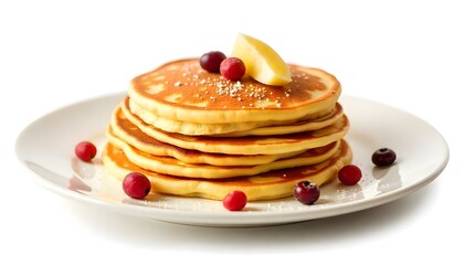 pancakes isolated on a white background
