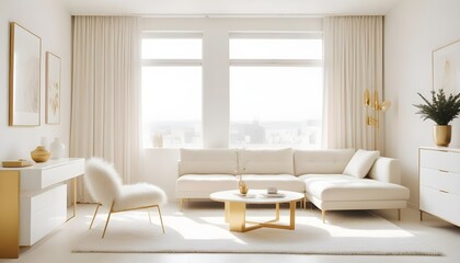 Photo interior modern design room 3d illustration