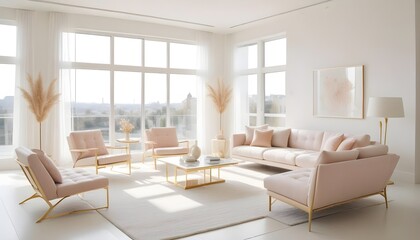 Photo interior modern design room 3d illustration