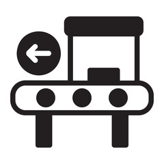 conveyor glyph icon