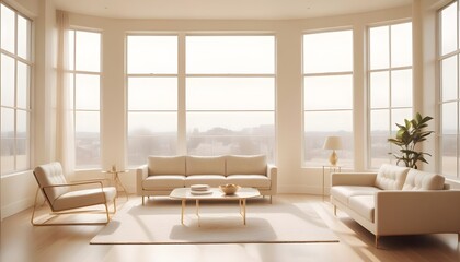 Fototapeta premium Photo interior modern design room 3d illustration