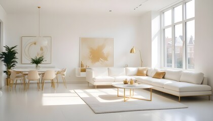 Photo interior modern design room 3d illustration