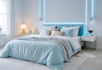 Photo interior modern design room 3d illustration