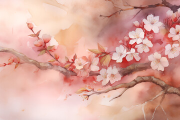 japanese abstract art flowers