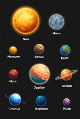 Solar System Planets Icon Collection