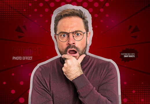 Paper Cut Out Pop Art Photo Effect