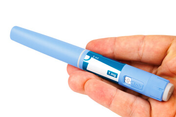 Weight loss and diabetes treatment Semaglutide pens on PNG transparent background for stock visuals