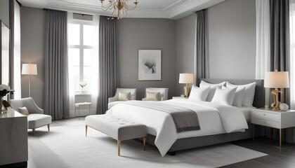 Photo interior modern design room 3d illustration