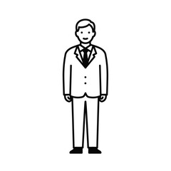 Business man profile icon silhouette vector illustration design on white background.
