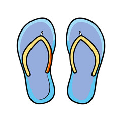 Find summer footwear blue flip flops beach sandals vacation footwear for summer season wear