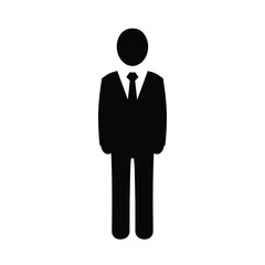 Business man profile icon silhouette vector illustration design on white background.