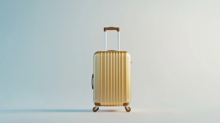 Golden luggage, ready for travel (1)