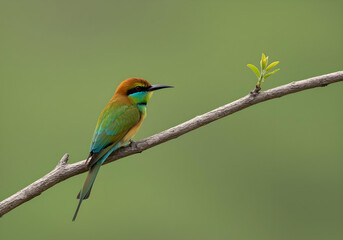 Fototapeta premium bee eater perched on branch