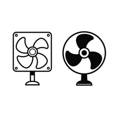 electric fan icon vector design template in white background