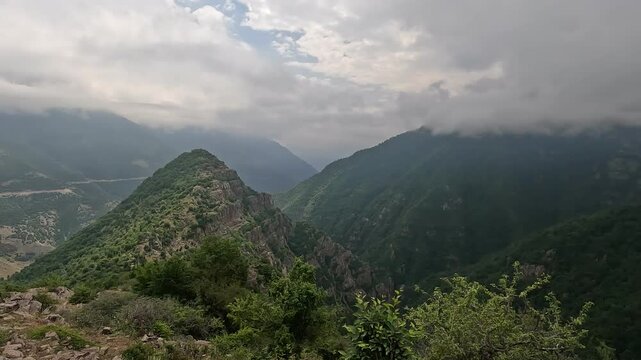 view of the mountains