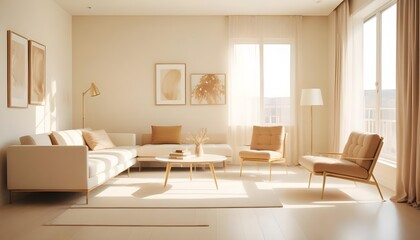 Photo interior modern design room 3d illustration