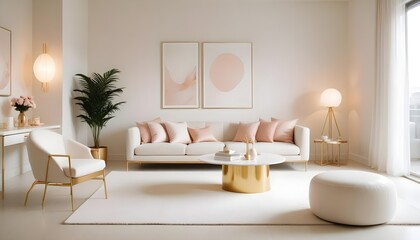 Photo interior modern design room 3d illustration