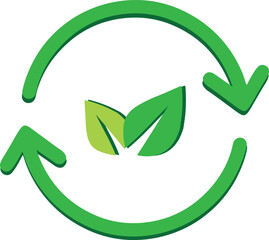 Obraz premium recycle symbol on white background