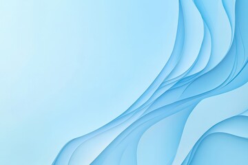 Modern Light Blue Background. Smooth Gradient Paper for Abstract Art with Copy Space