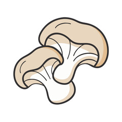 Mushroom illustration edible fungi organic food fresh ingredient culinary delicacy gourmet dish vector art