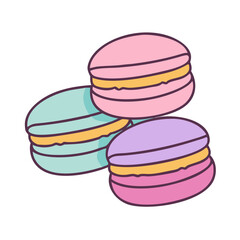 Delicious colorful macarons french macarons dessert macarons sweet macarons pastry macarons food