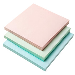 Fototapeta premium Stack of pastel-colored paper sheets on a black background.