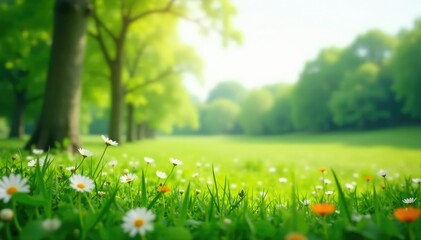 Soft focus blurred nature scene, ideal seamless backdrop for websites, seamless, forest