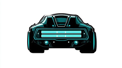 Naklejka premium Futuristic Car Design Concept