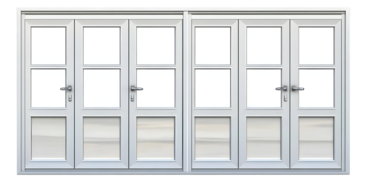 White Double Doors Illustration