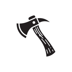 Axe silhouette icon vector art design isolated on a white background