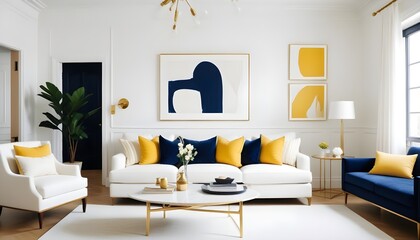Photo interior modern design room 3d illustration