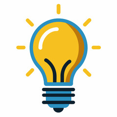 Light bulb icon. Line, solid and filled outline colorful version, outline and filled vector sign. Idea Symbol, logo illustration. Different style icons set. Vector graphics