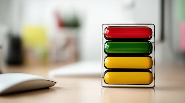 Conceptual icon depicting stacked automated triggers in algorithmic signal layering for enhanced trading strategies
