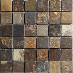 Obraz premium Exploration of mosaic tile design patterns home interior decorative content modern environment top-down view aesthetic appeal