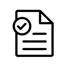 Document Approval: Checklist Icon for Verification