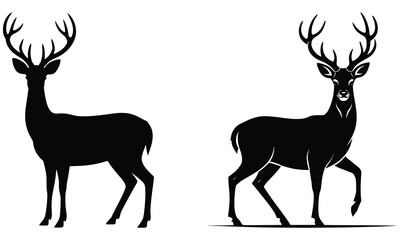 deer silhouette vector