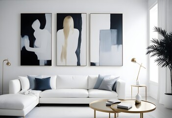 Photo interior modern design room 3d illustration