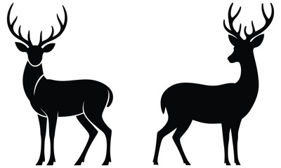 deer silhouette vector