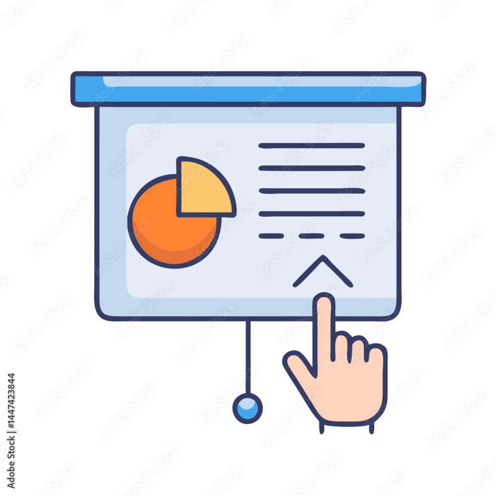 Poster presentation chart data graph diagram report business analysis information statistics slide hand