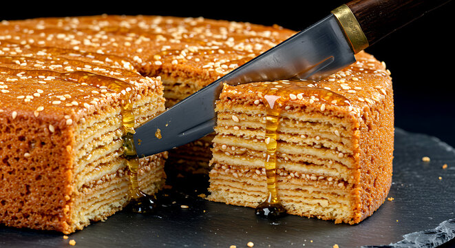 Yemeni Bint al-Sahn (Honey Cake) 