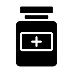 Obraz premium Medicine Bottle Glyph icons