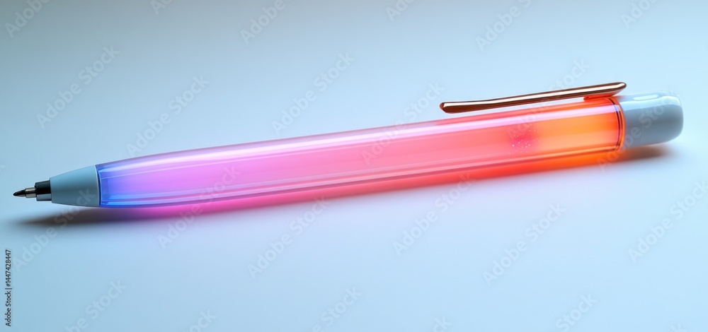 Poster translucent gradient pen: a stunning display of color and design