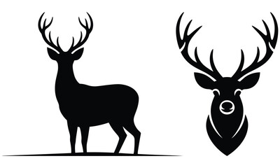 deer silhouette vector