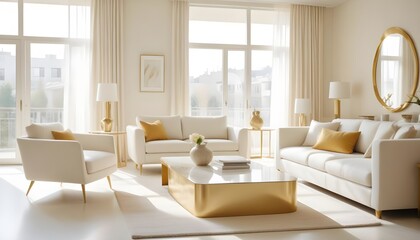 Fototapeta premium Photo interior modern design room 3d illustration