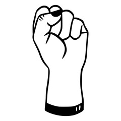 protest hand vector artwork