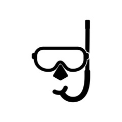 Diving mask icon. Snorkel diving mask icon.Vector illustration design.