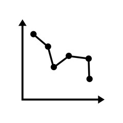 Chart icon vector. schedule illustration sign. diagram symbol or logo.