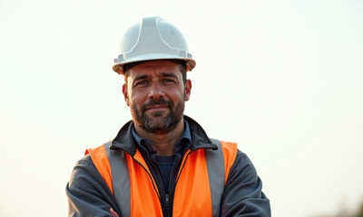 Confident Construction Worker Portrait - Authenticity